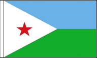 Djibouti Hand Waving Flags